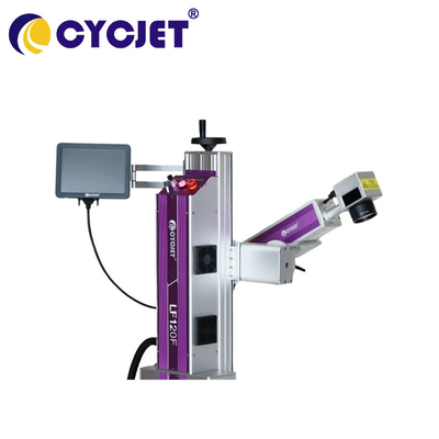 Online Fiber Laser Printer Marking Machine For Time Date Coding Aluminum Stainless Steel