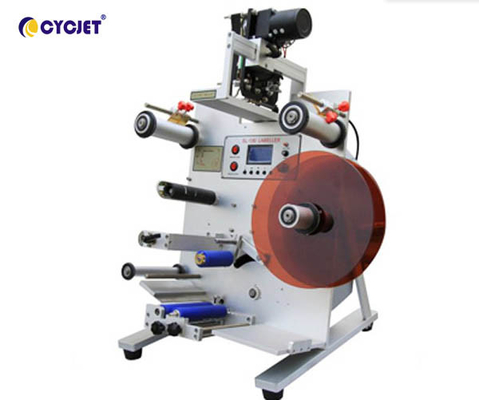 Cylindrical Semi Automatic Labeling Machine CLB-130 Stationery Self Adhesive Labeling Machine
