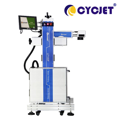 Touch Screen LF100F Fiber Laser Marking Machine For Stainless Steel