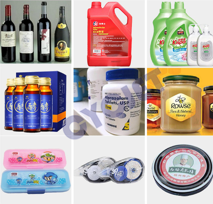 Cylindrical Semi Automatic Labeling Machine CLB-130 Stationery Self Adhesive Labeling Machine